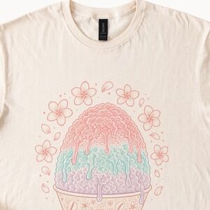 Stay Sweet Ice Cream Cone Graphic Tee Whimsical Beach Design